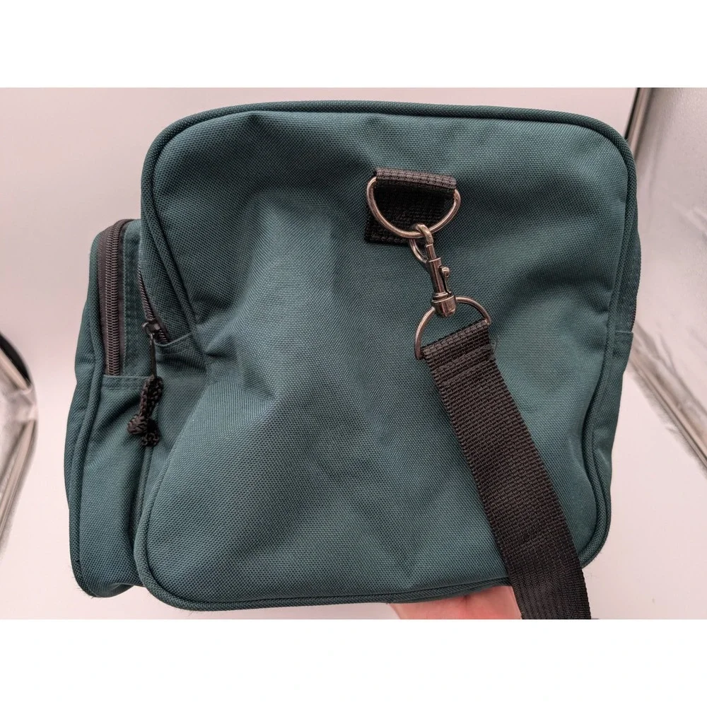 Team Kool Green Racing Duffel Bag Teal Embroidered Logo Travel Gym Bag